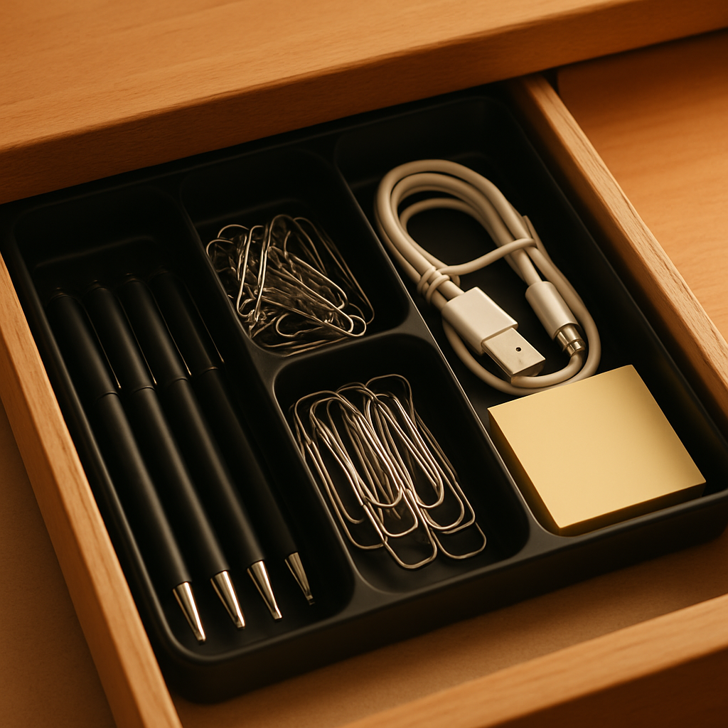 desktop drawer organizer sorting small office items